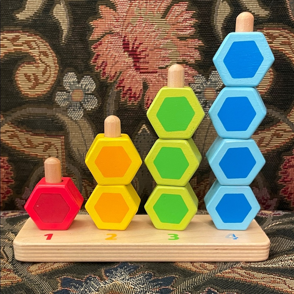 Hape Colorful Wooden Stacking Counting  Toy